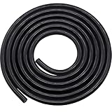 Taiss 6FT ID 3/8 '(10mm) Silicone Vacuum Tubing Hose Line (Black),High Temperature 130PSI Max Pressure