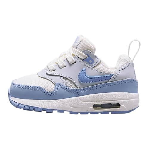 Nike Air Max 1 EasyOn Baby/Toddler Shoes (DZ3309-116, Sail/Blue Tint/Psychic Blue)
