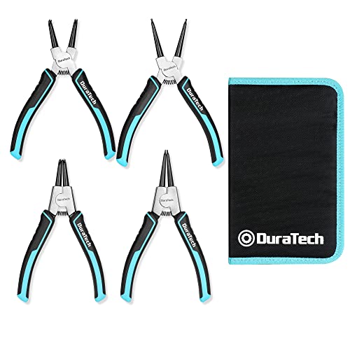 DuraTech 4 PCS Snap Ring Pliers Set, 7 Inch Heavy ...