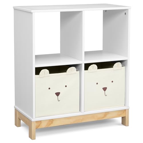 Image of babyGap by Delta Children Brannan Bear Bookcase with Bins, White