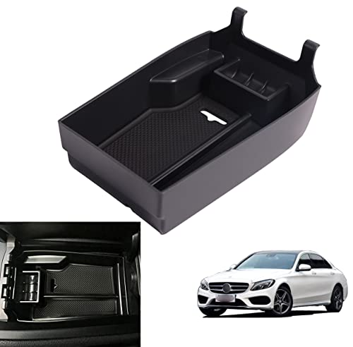 Centre Console Storage Box Organizer for Armrest C-Class W204 2008-2014