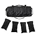 Namvo Bolsa de arena ajustable con 4 bolsas de relleno ajustables para entrenamiento cruzado, fitness y acondicionamiento militar, color negro