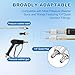SYFLHYP 2 in 1 Downstream Soft Wash Chemical Nozzle, M5 Twist Shooter Tips Nozzles, 0-60° Adjustable Spray Pattern, for 1700-6000 PSI, 3-7 GPM Pressure Washer, with 1/4 in Quick Connector