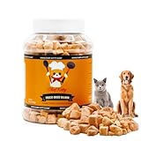 Chef Kitty Freeze-Dried Salmon Treats for Cats & Dogs – 100% Wild Caught, Single Ingredient, High-Protein, Healthy Snack – No Additives or Preservatives – 2.6oz - Inspected & Tested in USA