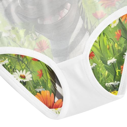 Toddler Panties, Cute Animal Flower Girls Underwear Cotton, 2T–8 Years4