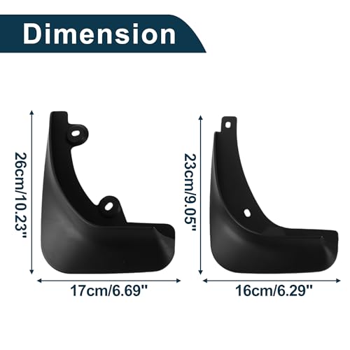 Image of Mud Flaps Splash Guards for Skoda Superb 2013-2016 W /Mount Accessories Mud Guards Front and Rear 1 Set
