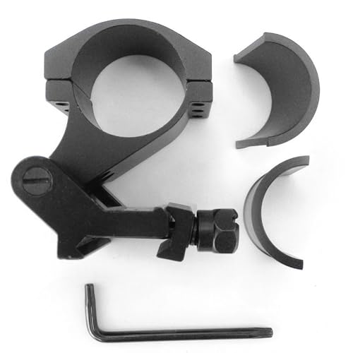 Ade Advanced Optics Quick Flip to Side 90-Degree Tactical QD Pivot FTS Mount – Mount for Red Dot Magnifier 3X 4X 5X – Picatinny Rail Compatible Quick Detach Scope Accessory with Standard Screw Base