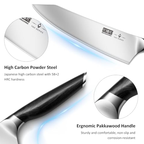 Image of HOSHANHO 3-Piece Knife Set, Ultra Sharp Japanese Kitchen Chef Knife Set
