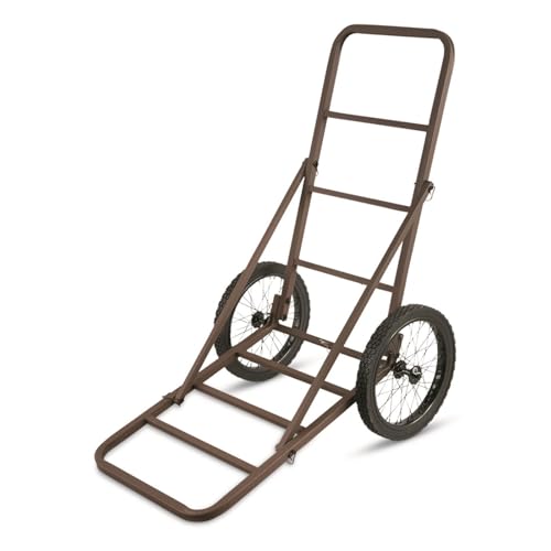 Image of Guide Gear Deluxe Deer Cart, Game Hauler Hunting Gear Accessories, with Big Wheels
