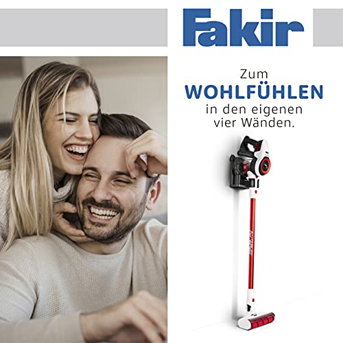 Fakir Starky HSA 700 2972003, Aspirateur sans Fil, Rouge/Blanc, 125 x 25,5 x 21,5 cm, 24 W, 0.5 liters, 85 décibeles - Image 3