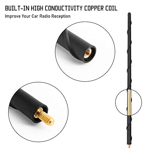 Image of KSaAuto 16 Inch Antenna for Ford F150 F250 F350 Bronco Accessories, Ford Tuck Antenna for Car Radio Reception