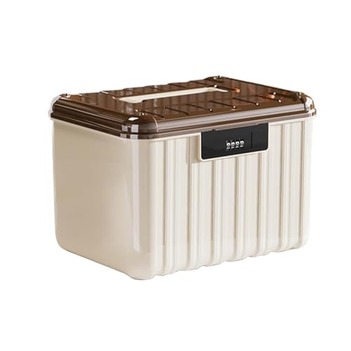 Aartner Caja de medicamentos con cerradura, 2 capas con cerradura, caja de almacenamiento con compartimentos, caja de botiquín casero, caja para teléfono móvil, armario de medicamentos con cerradura