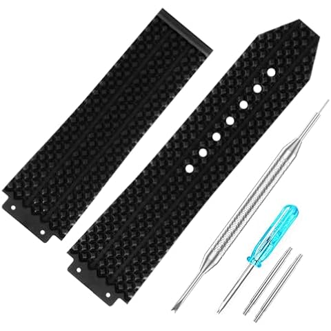 RBIPO 26mm Rubber Watch Band Waterproof Replacement Watch Band for Hublot Big Bang Cover