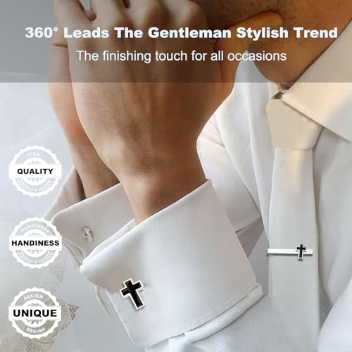 Cuff Links Mens, Cufflinks for Men, Black Cufflinks for Men, Silver Men’s Cuff Links, Wedding Cufflink Shirts for Men, Mens Cufflink Dress Shirts Jewelry Accessories for Men Women Boys Dad Father2