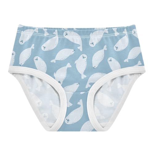Little Girl Underwear Toddler Panties Kids Undies Fur Seals Soft Cotton Briefs 2T-8Y