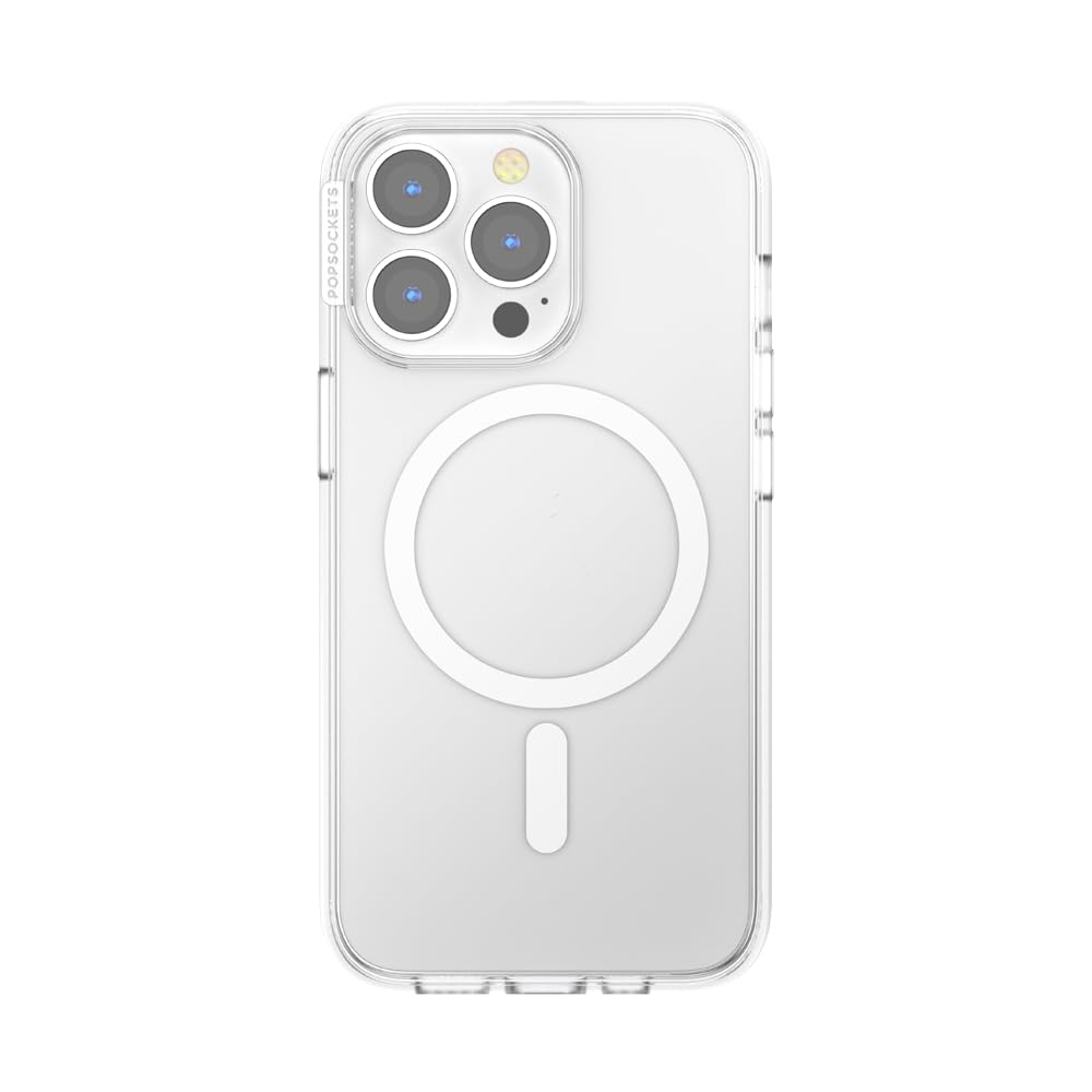 PopSockets iPhone 13 Pro Phone Case with MagSafe- Clear