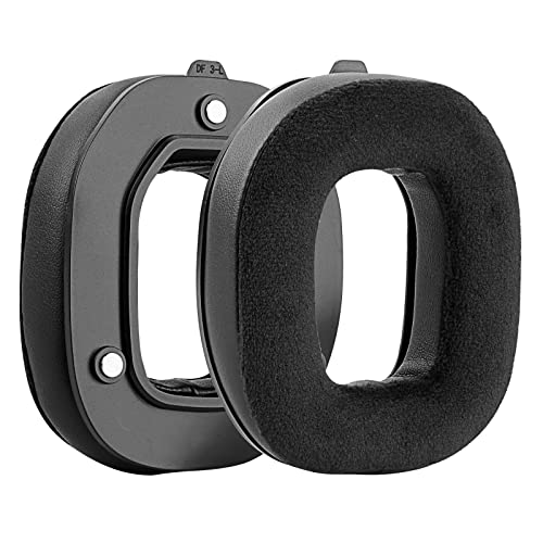 Geekria Comfort Hybrid Velour Replacement Ear Pads for Astro A50 Gen 3 Headphones, Ear Cushions (Black) - Image 2