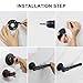 Jeasor Industrial Pipe Toilet Paper Holder, Retro Farmhouse Style Roll Tissue DIY Wall Mount Paper Holder Towel Racks, Save Space, No Rust, Heavy Hardware for Bathroom, Kitchen, Bedroom