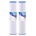PUREPLUS 50 Micron 20" x 4.5" Whole House Pleated Sediment Filter for Well Water, Replacement Cartridge for ECP20-20BB, AP810-2, SPC-45-2020, R30-20BB, HDC3001, ECP5-20BB, 2Pack