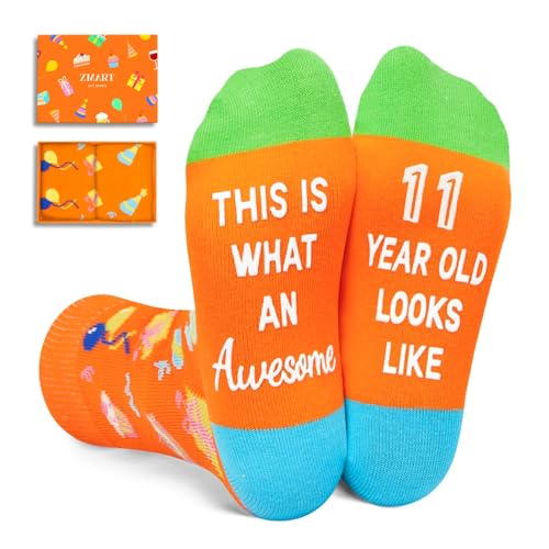 Zmart Girls Age 3-11 Birthday Gift Ideas - Socks for Kids 3-11 Years Old Boys and Girls
