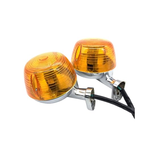Clignotants moto vintage rond en acier zingué pour personnalisation custom cafe racer