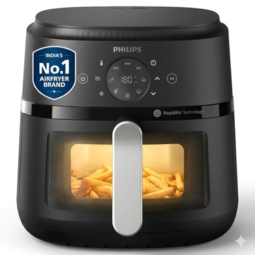 PHILIPS Air Fryer NA231/00 with touch panel, uses up to 90% less ...
