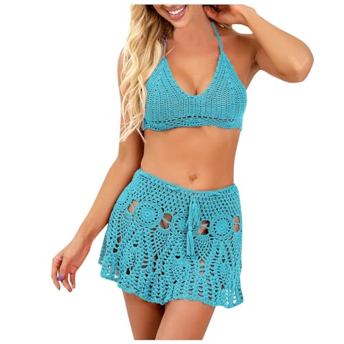 Bikini en crochet kaki XL deux pièces pour femme tendance été