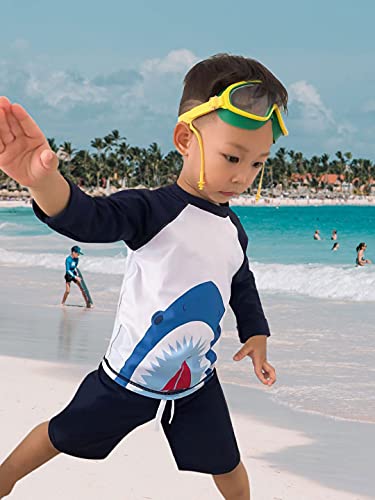 Image of XFGIRLS Baby Boys Swimsuit Toddler Sunsuit UPF 50+ Sun Protection One Piece Beach