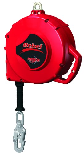 New Product 3M Protecta Rebel 3590630 Self Retracting Lifeline, 85' Galvanized Cable, Thermoplastic Housing, Carabiner, 420 lb Capacity, Red