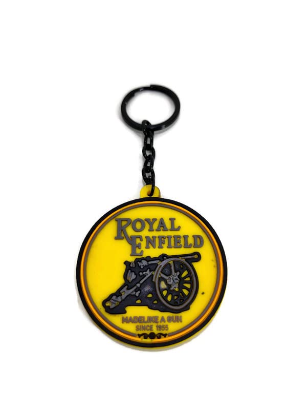 ALTRONARoyals Enfieldd RE Logo Bike Keychain/Bullet Keychain Compactible for All Royals Enfieldd Classic,Hunter,Metour,Thunderbird,Himalayan Bikes Keychain(Yellow)