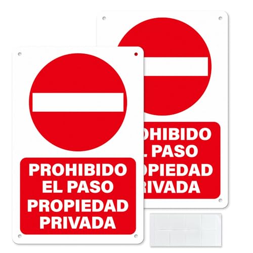 Cartel prohibido aparcar propiedad privada respeto y responsabilidad