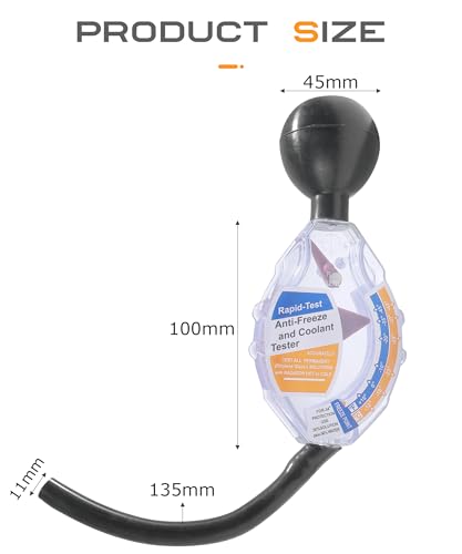 Image of SCUARI Automobile Antifreeze Tester,Coolant Tester,Car Accessories,Antifreeze Tester for Coolant,Automotive Antifreeze Densitometer Freezing Testing Tool,Fit for Testing Hot or Cold Batteries