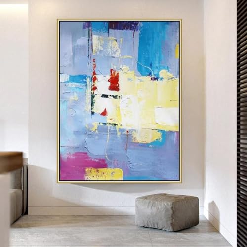 Toile encadrée grand format pour habiller un grand mur vide salon 90x130cm