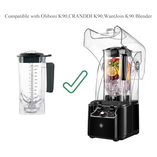 Jarra de repuesto K90 compatible con licuadoras Oliboni, WantJoin y CRANDDI miniatura 2