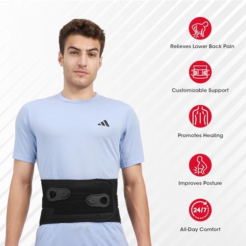 Image of Life Wear Lace-Pull Back Belt, Lumbar Support for Back Pain Relief, Adjustable Lace for Optimum Compression, Provides Stability, Prevents Movement, For Daily Use, For Men and Women, Universal Size