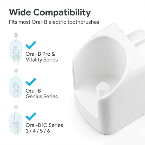 Elektrische tandenborstel, wandlader voor Oral-B iO 3/4/5/6, draadloze oplader, tandenborstel, ruimtebesparend wandlaadstation voor elektrische tandenborstels - Afbeelding 5