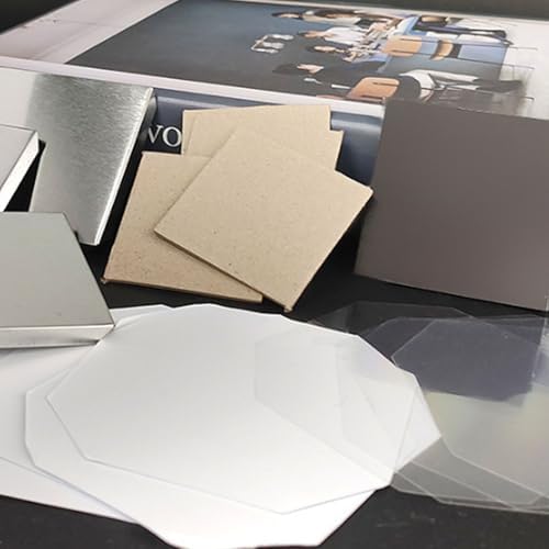 500 Sets DIY Square Refrigerator Magnet Making Kit - 80mm x 80mm with Metal Casing, Cardboard Backing & Protective Film - Perfect for Creative Projects and Crafts