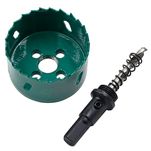 Image of 60mm /2.36 inch Hole Saw BI-Metal Heavy Duty Hole Cutter for Wood Cornhole Boards Plastic Drywall Fiberboard (2-3 /8 Inch Hole Saw)