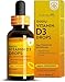 Produktbild Vitamin D3 *10.000 IE in 10 Tropfen* - 2.000 vegetarische Tropfen pro Flasche mit 1.000 IE Vitamin D3 pro Tropfen - Cholecalciferol für gesunde Knochen und ein gesundes Immunsystem