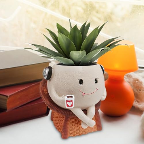 Pot pour succulentes stable : conteneur de table design pour petits cactus - 8