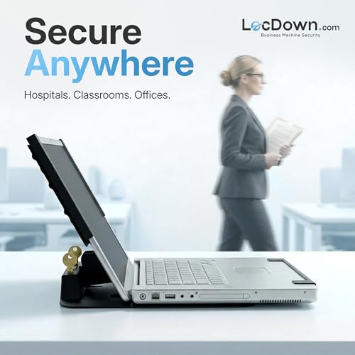 Soporte de seguridad para laptop ajustable de acero miniatura 6
