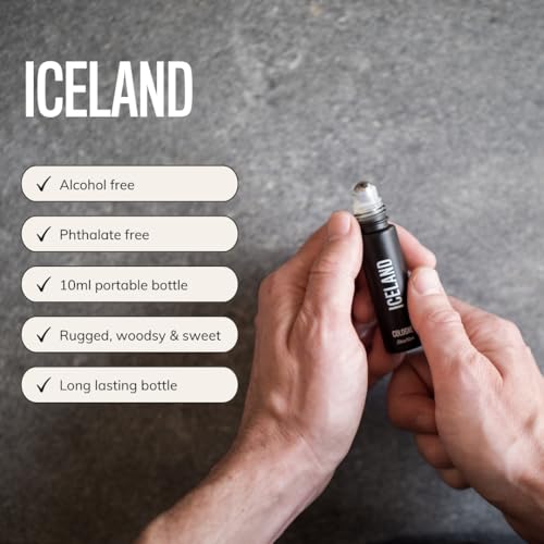 Iceland Rollerball Fragrance for Men and Women | An Elegant Woodsy and Subtly Sweet Fragrance with Hinoki Wood, Neroli, Leather, Bergamot, Cedar and Vanilla - 10mL Travel-Friendly Bottle - Image 4