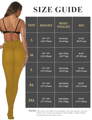 Image of Buauty 80D Black Tights for Women,Opaque Tights Soft, High Waist Soft Nylon Pantyhose
