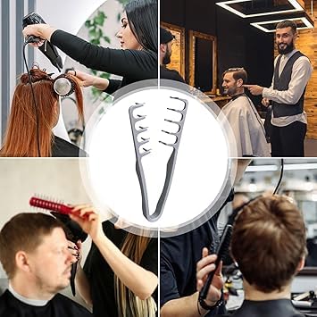 Image of Texture Comb for Men, Hair Styling Comb Curly Hair Brush 10.5X22.5 Cm Volumizing Detangling Travel Blow-Dry Tool