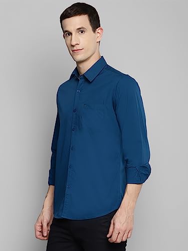 Image of Allen Cooper Solid Shirts for Men - 100% Cotton Comfort Fit Casual and Formal Shirt - Breathable, Soft, Classic Style (Multiple Colors)