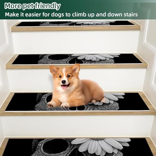 Marches d'escalier antidérapantes pour chiens sécurité bois