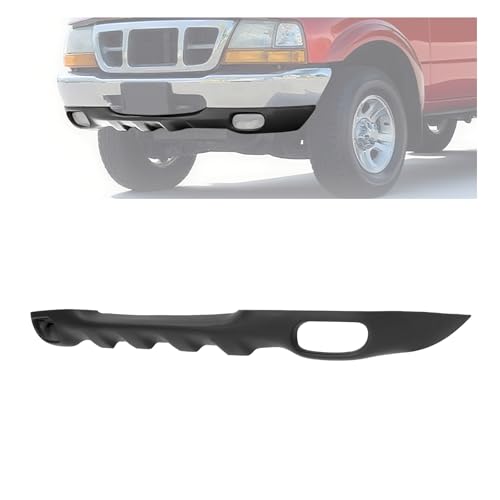 JMTAAT Front Lower Bumper Valance Compatible with 1998-2000 Ford Ranger EV&XL&XLT Styleside W/Fog Lights W/O Tow Hook Hole Replace for F87Z17626CAA FO1095172 Bumper Air Dam Deflector Textured Black