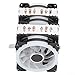 immagine 7Hopcd Ventola di Raffreddamento CPU, Ventola di Raffreddamento CPU Ultra silenziosa a 4 Pin a 6 Tubi per Computer Intel775 1150 1151 1155 1156 1366, dissipatore di Calore CPU