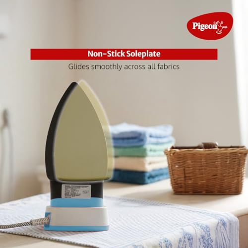 Image of PIGEON AUTOMATIC CORDLESS ELECTRICAL DRY IRON - BLUE