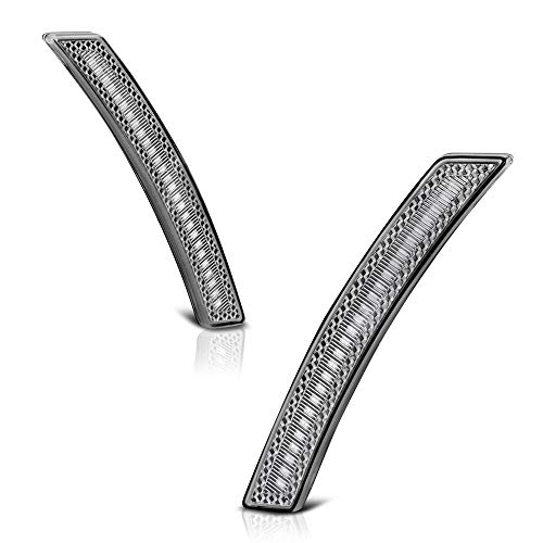 VIPMOTOZ Front Wheel Arch Full LED Red Lens Side Marker Light Lamp Assembly Replacement Pair For Mini Cooper R55 R56 R57 R58 R59 R60 R61, Driver & Passenger Side